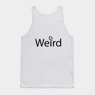 Weird artistic typography design Tank Top